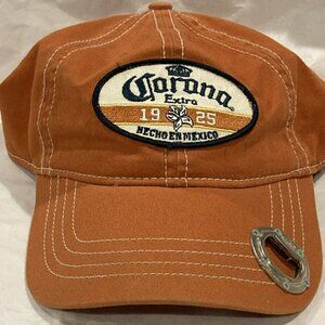 Corona extra Hat HTF Color 2007 Bio-Domes  Cap Bottle Opener Orange Worn Twice